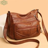 Vintage Soft Leather Luxury Purses and Handbags 2023 High Quality Womens Bag Design Multi-pocket Ladies Crossbody Shoulder Bags Cross Body Shoulder B