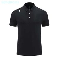 Descente Dizon TOUGH Quick-Drying Male And Female In Same High Sport POLO Unlined Upper Garment Absorb Sweat Sports Fitness Leisure T-Shirt