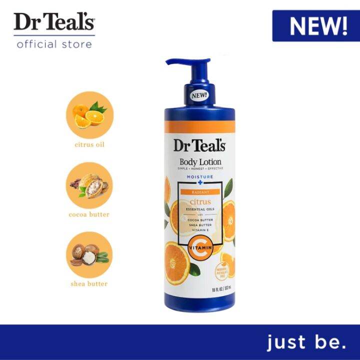 Dr Teal's Glow and Radiance Citrus Body Lotion with Vitamin C Lazada PH