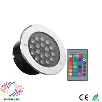 【LZ】№■卍  Luz de parede led rgb com controle remoto 18w 6pcs holofotes para o chão sob a parede 3 anos de garantia ce rohs