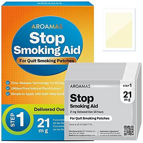 Quit Smoking AidStep 1,Stop Smoking Patches Delivered Over 24 Hours