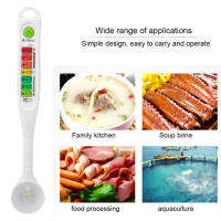 ไฟ LED ระดับมืออาชีพเครื่องวัดความเค็มของของเหลวที่แม่นยำ Salinometer เครื่องวัดความเค็มของอาหาร