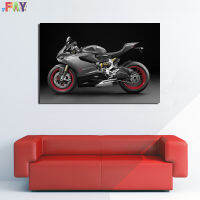 FAY-Ducati 1199 Panigale S โปสเตอร์ซุปเปอร์มอเตอร์ไซต์ภาพวาดน้ำมันประดับผนังห้องนั่งเล่นรูปภาพศิลปะ