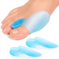 ☼ 2PCS Toe Straightener Thumb Corrector Hallux Valgus Protector Silicone Gel Foot Fingers Toe Separator Bunion Adjuster Feet Pads