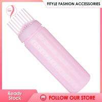 Fityle ขวด Applicator หวีรากอเนกประสงค์น้ำมันใส่ผมสำหรับบ้านสีชมพู