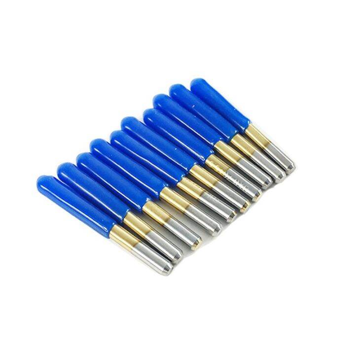 10pcs-30-degree-0-1mm-tip-titanium-coated-flat-bottom-carbide-pcb-engraving-bits-v-shape-cnc-router-cutter-cutting-tool