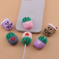 Kawaii Cactus Charger Cable Protector Cable Winder Cable Bite Protector Phone Cable Cover For Iphone11 XS XR Data Line Organizer