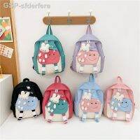 ☢Gภาพ♗Bolsa Primária Com Boneca E Bunny Mochila Dos Desenhos Anados Para Crianças LDO Jardim De Infância