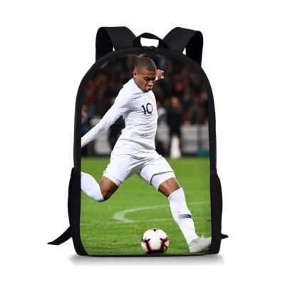 Football-Star-Kylian Mbappé School Bags For Boys Girls 3D Print School Backpacks Kids Bag Kindergarten Backpack Men Child Mochil