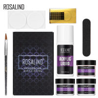 ROSALIND Acrylic Powder Set Nail Extension Builder 1020g Professional Acrylic Nail Kit Crystal 3D Nail Carving Decoration