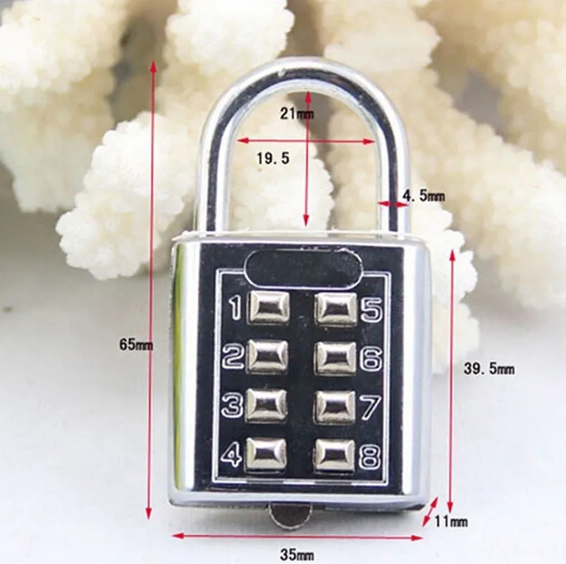 Multifunctional Combination 4 Digit Security Padlock Gym Locker