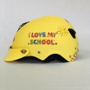 Mũ bảo hiểm trẻ em nửa đầu Andes 108-108s lưỡi trai- tem My school