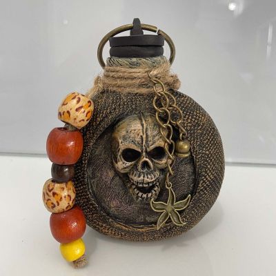 Skull Pirate Rum Bottle Ornament อุปกรณ์ตกแต่งบ้าน Halloween Party