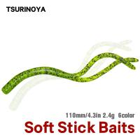 【hot】♤ Tail Stick Soft Bait 11cm 2.4g 8pcs Artificial Senko Worm Silicone Fishing Bass Pike Rig Swimbaits