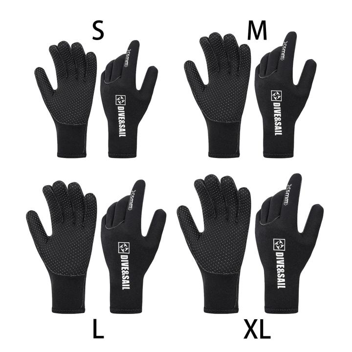 water-s-5mm-neoprene-finger-wetsuit-s-สำหรับดำน้ำ-ดำน้ำ