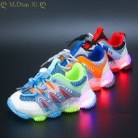 Autumn New Baby Led Shoes 1-6 Years Baby Boys Glowing Light Up Sports Shoes Infant First Walkers Baby Girls Luminous Sneakers