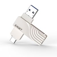 EAGET CF30 USB Flash Drive 128G OTG Metal USB 3.0 Pen Drive Key 64GB Type C3.1 High Speed pendrive Mini Flash Drive Memory Stick