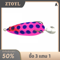 ZTOYL เหยื่อตกปลา60mm11g กบโลหะแบบพกพาสำหรับชาวประมงเหยื่อตกปลา