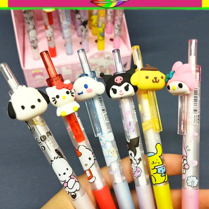 PULPEN TINTA HITAM SANRIO PEN KEPALA SANRIO POCACCO HELLOKITTY ...