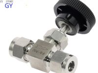 Adjustable needle valve OD 3 4 6 8 10 12 14mm 1/8" 1/4" 3/8" 1/2" Compression Double Ferrule Tube Connector stainless steel 304