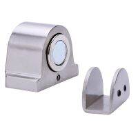 1 Magnet Glass Door Stop Stainless Steel Door Stopper Magnetic Door Holder Toilet Glass Door Doorstop Furniture Hardware Tool Door Hardware Locks