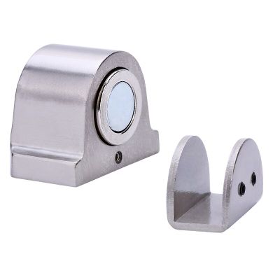 1 Magnet Glass Door Stop Stainless Steel Door Stopper Magnetic Door Holder Toilet Glass Door Doorstop Furniture Hardware Tool Door Hardware Locks