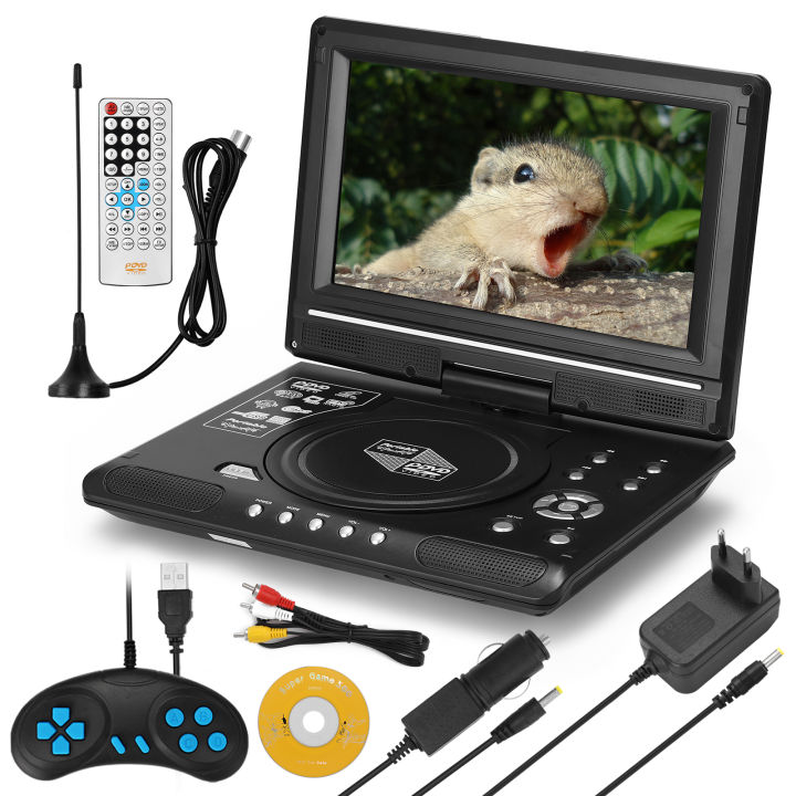 9-8inch-high-denifition-tv-dvd-player-portable-vcd-mp3-mpeg-viewer-with-game-handle-and-compact-disc