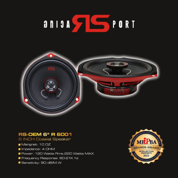 RSOEM 6" R6001 Coaxial Speaker Lazada