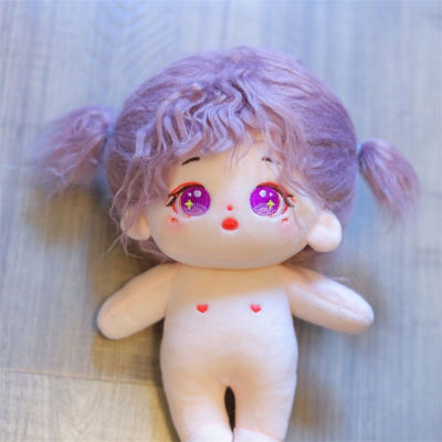 Fashion 20cm Anime Kawaii&nbsp;Plush Toys with hair can make many hair styles Cute Soft Stuffed 20cm naked Dolls