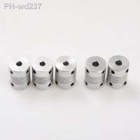 5pc/lot 5 6 6.35 8 10mm D19xL25 Aluminium CNC Stepper Motor Flexible Shaft Coupling Coupler Encoders Engraving Machine