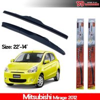 [คุ้มราคา!!] ที่ปัดน้ำฝน ใบปัดน้ำฝน ซิลิโคน ตรงรุ่น Mitsubishi Mirage ไซส์ 22-14 ยี่ห้อ Diamond กล่องแดง wiper blade ของแท้100%!! **พร้อมส่ง**