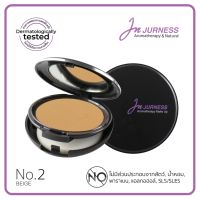 JURNESS  แป้งพัฟ ผสมรองพื้น กันนำ้ No. 2 เจอเนส อโรมาเธียราพี SPF 25 PA++ เบอร์ 2 Beige สีขาว