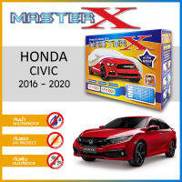 ผ้าคลุมรถ HONDA CIVIC 2016-2020 ตรงรุ่น กล่อง MASTER-X ผ้า HI-PVC อย่างดีหนาพิเศษ ป้องกันแดด ป้องกันฝน ป้องกันฝุ่น