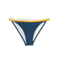 CUPSHE Blue Yellow Orange Trim Low-Waisted Bikini Bottom Women Sexy Single Panties Briefs 2021 Separate Bathing Bottom Swimwear