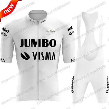 Jumbo Visma Cycling Clothing 2023 Men New Short Sleeve Cycling Jersey Set MTB Bike Uniforme Maillot