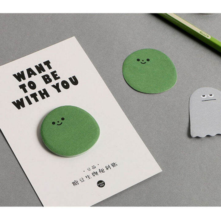 กระดาษโพสอิท-ลายน่ารัก-มีกาวในติด-ติดได้เลย-post-it-น่าใช้งาน-1-ชุด-30-แผ่น
