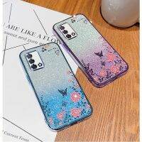 เคสสำหรับ OPPO A74 4G / A95 4G / Reno 6 Lite/ F19 4G เคส F19S อิเล็กโทรเพลทเลนส์พลอยเทียมขนาดเล็กแวววาวไล่ระดับสีรวมทุกอย่างเคสโทรศัพท์กันตกป้องกันการกระแทก