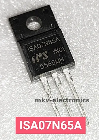 (1ตัว) ISA07N65A , 7N65 , MOSFET N-CH 7A 650V ใช้แทนเบอร์ ISA04N65A ได้ ...