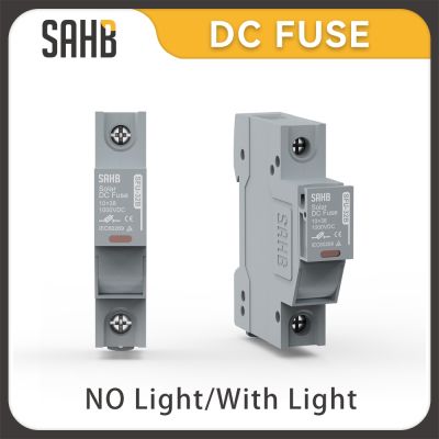 【YF】♕◑  SAHB 1P Din Rail PV Fuse Holder with Indicator 10x38mm for Photovoltaic System Protection