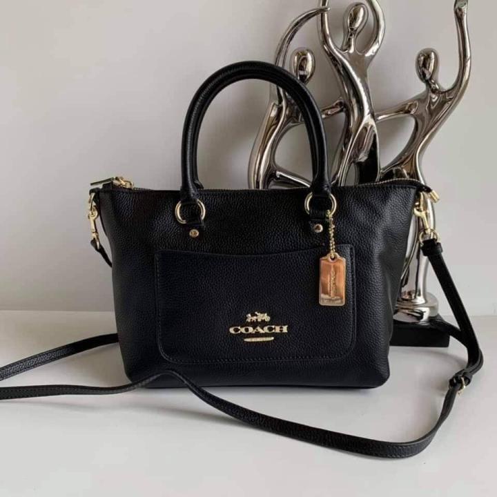 Coach F31466 Mini Emma Satchel - Black | Lazada PH