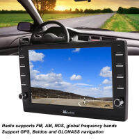 2Din รถวิทยุสเตอริโอมัลติมีเดียพร้อมกล้องสำรอง 9in Touchscreen BT5.0 รองรับ USB GPS Music Video