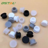 【hot】♘□ Silicon T Plug Soft Rubbe Seal Stopper Buckle Hole Plug Circle End Cap Sealing Plug Ring Gasket Grommet Black White Grey Clear