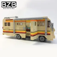 BZB MOC 17836 Breaking Bad RV Lab ของตกแต่งบล็อคก่อสร้างแบบอิฐฟิกเกอร์ราพันเซลเกมเพื่อการศึกษา DIY สำหรับเด็กๆ