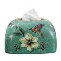 ↂ Ceramic Tissue Boxes Porcelain European Flower Bird Paper Napkin Holder Home Living Room Bathroom Ornaments Use Free Shipping