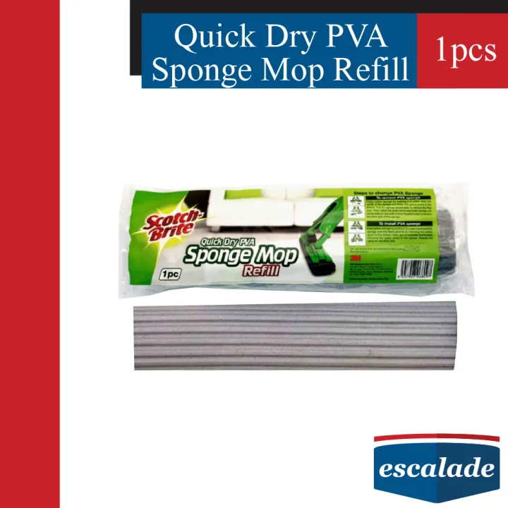 3M ScotchBrite™ Quick Dry PVA Sponge Mop Refill 3M Scotch Brite Mop