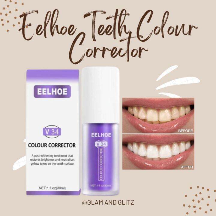 EFFECTIVE 30ML Eelhoe Teeth Whitening Toothpaste Colour Corrector Foam