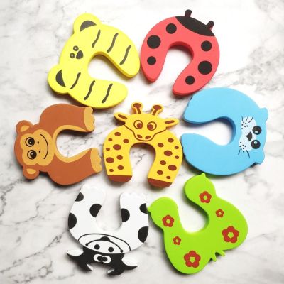 【LZ】 1pc Animal Security Door Stopper Cards Doorknob Shockproof Crash Pad For Newborn Furniture Protection Safety Accessories