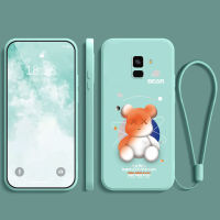 เคสa8 plus 2018 samsung ยางนิ่ม กันกระแทก กันน้ำ กันลื่น ฝาหลัง คลุมเต็มขอบ ไม่เบียด ฟิล์มมือถือ เคสใส่เลนส์ ลายการ์ตูนน่ารัก