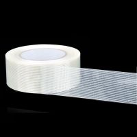 【YF】 25M Strong Fiber Tape Filament Transparent Striped Electrical Fixed Glass Steel Plate Strapping Model Sealing