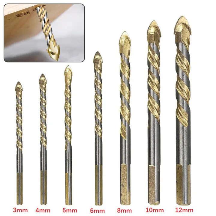 1pc Alloy Triangle Drill Bit For Porcelain Tile Concrete Brick Glass